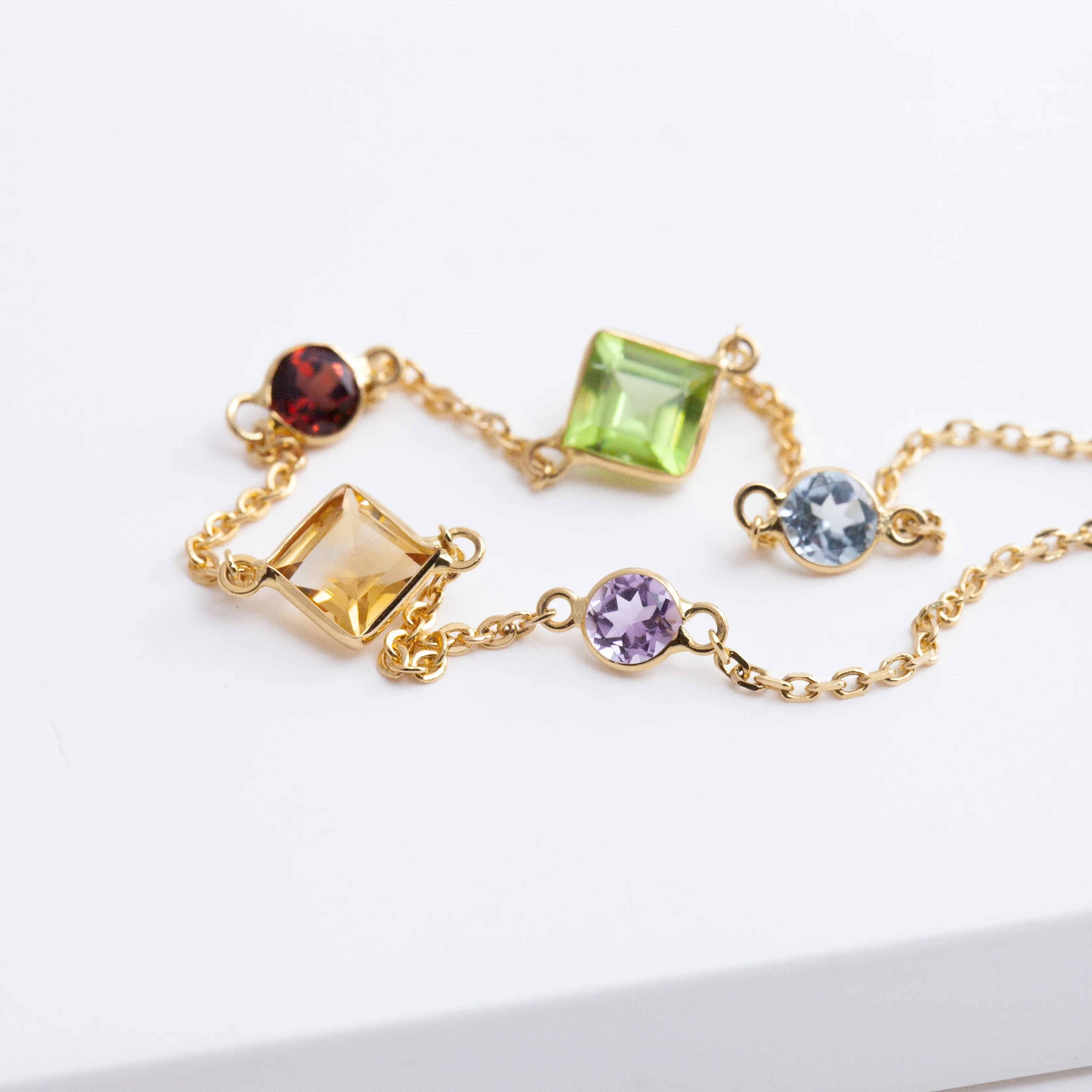 Mixed gemstones bracelet - Mitchell's Manufacturing Jewel