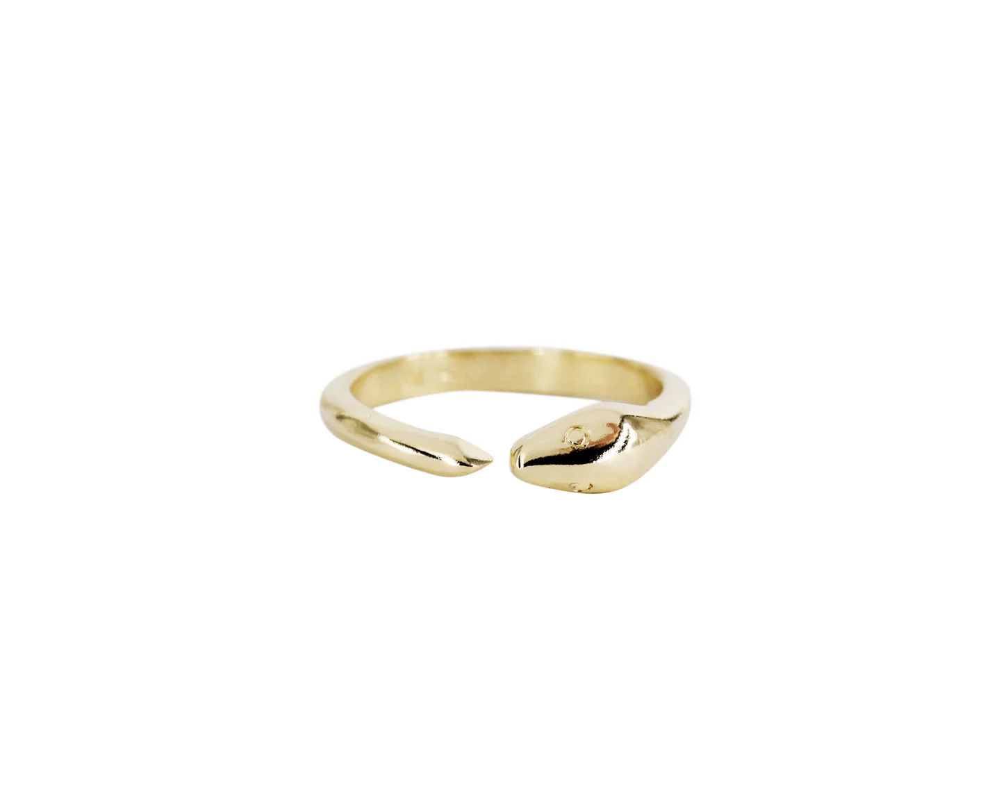 Ouroboros Snake Ring 14k Yellow Gold - Mitchell's Manufacturing Jewel