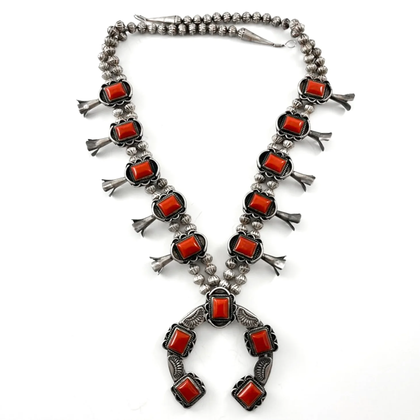 Vintage Coral Squash Necklace - Mitchell's Manufacturing Jewel