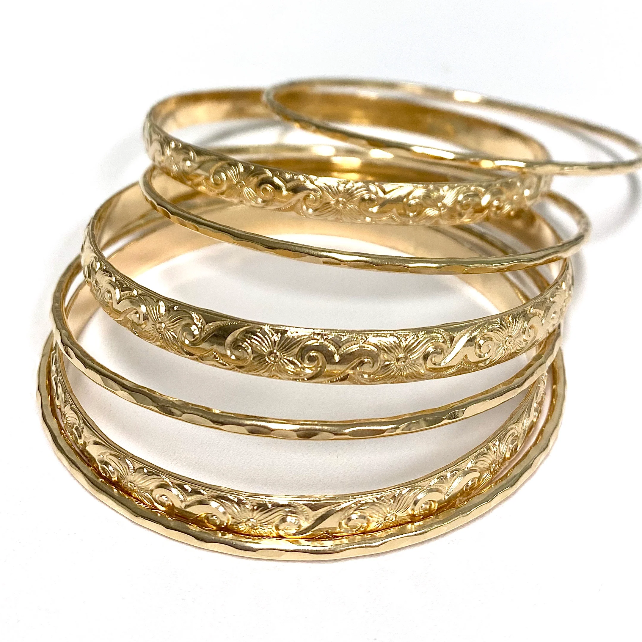 ATHENA bangle set - 6mm bangles (B484) - Mitchell's Manufacturing Jewel