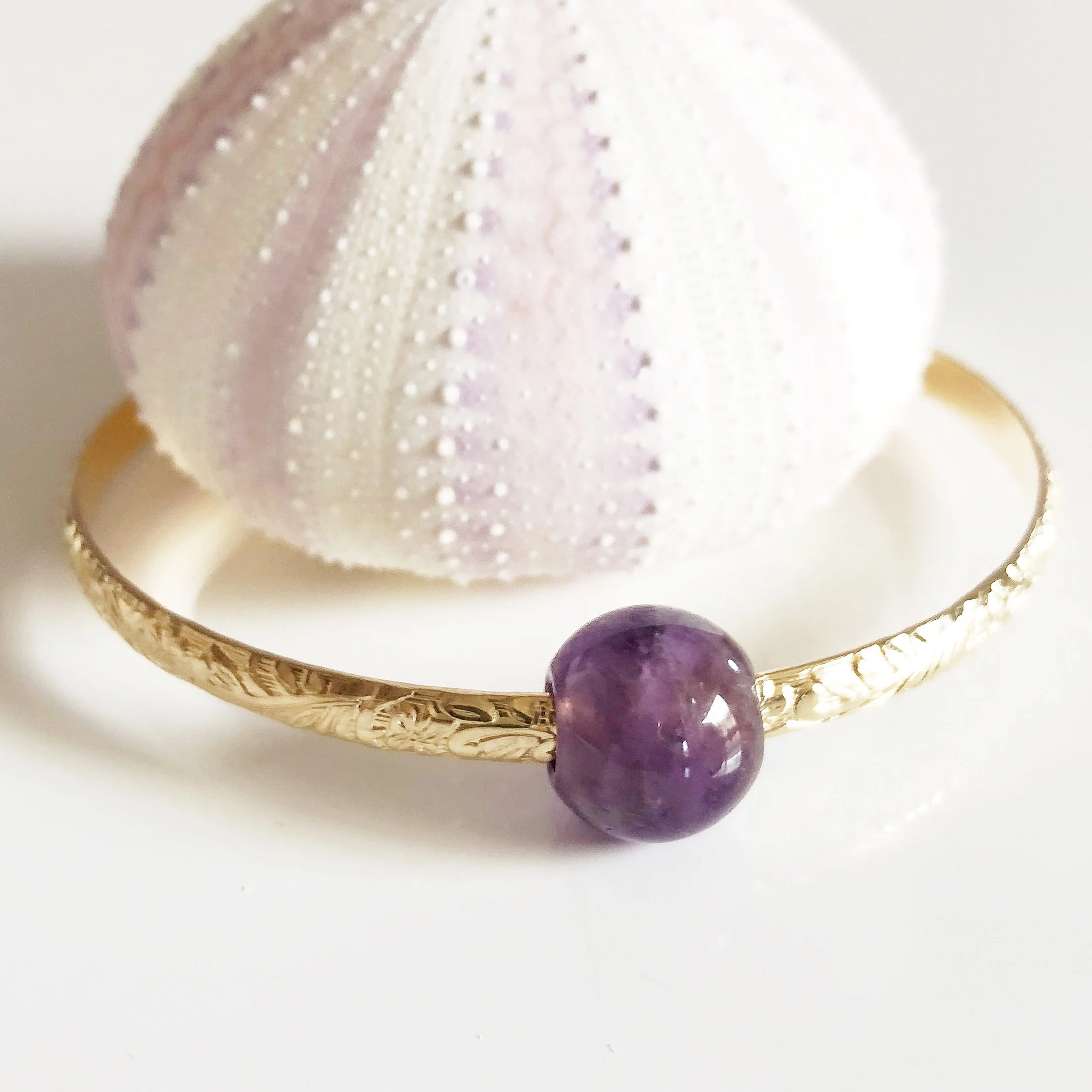 Bangle ALII - gemstones (B352) - Mitchell's Manufacturing Jewel