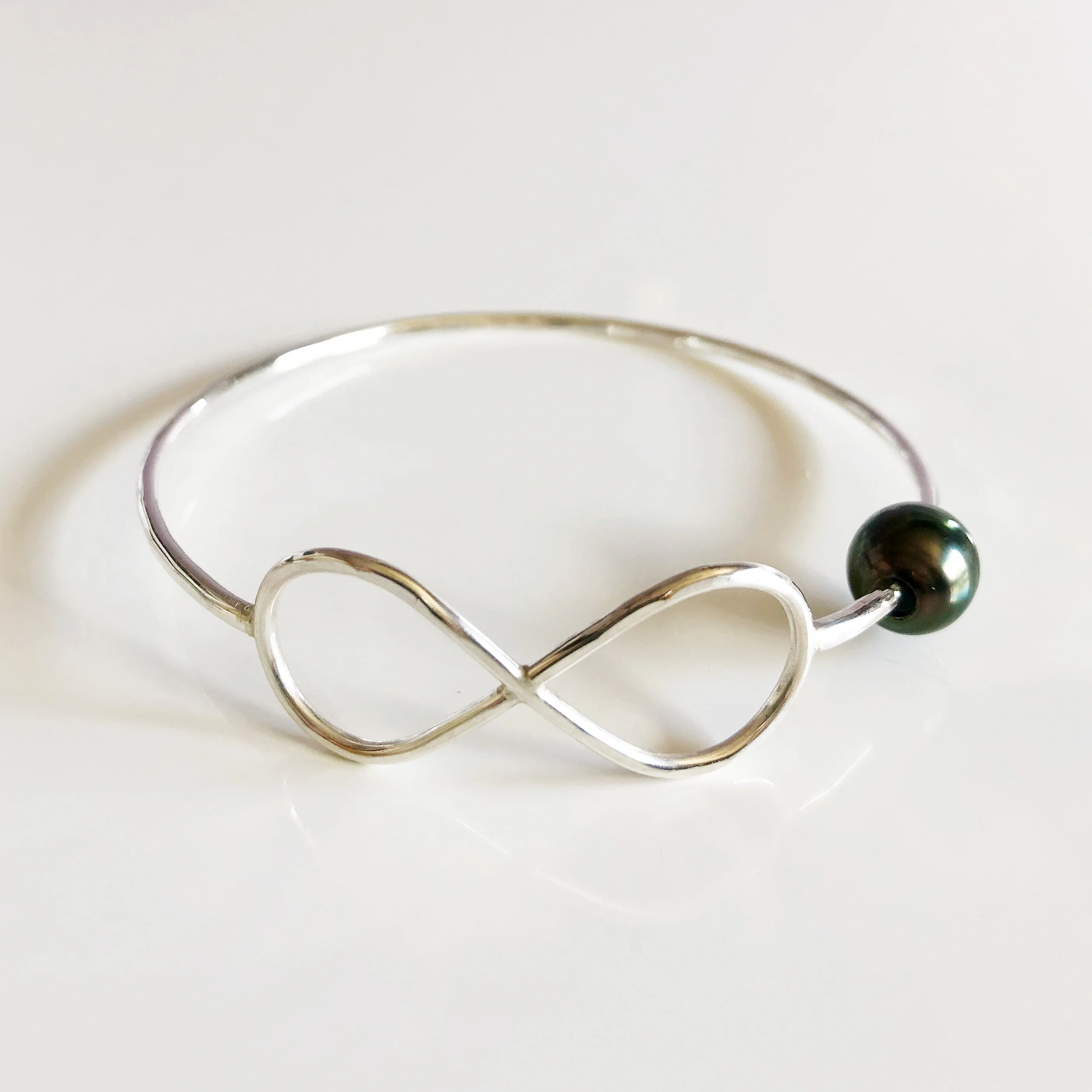 Bangle Halia - tahitian pearl (B122) - Mitchell's Manufacturing Jewel