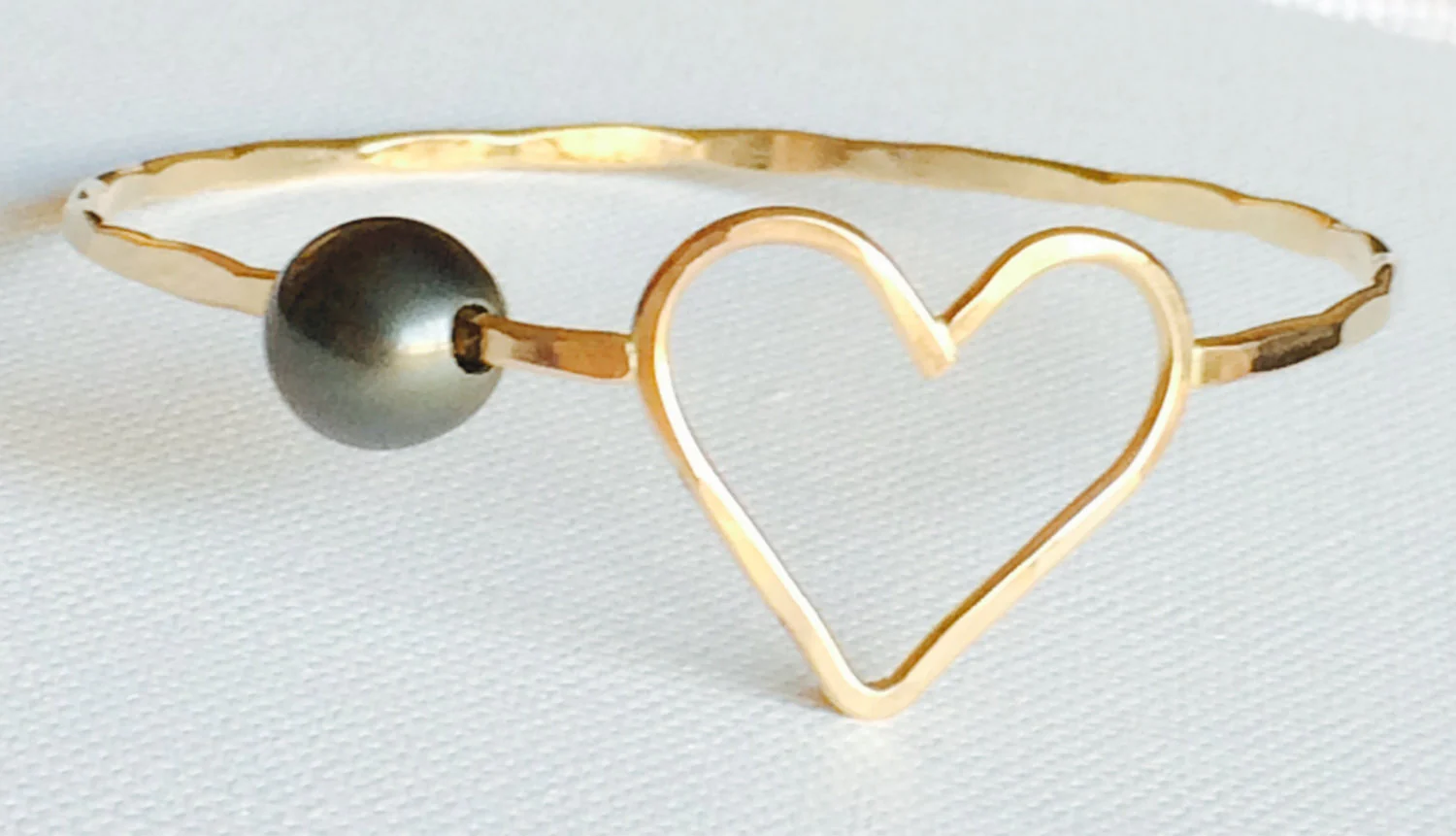 Bangle Eden - tahitian pearl (B188) - Mitchell's Manufacturing Jewel