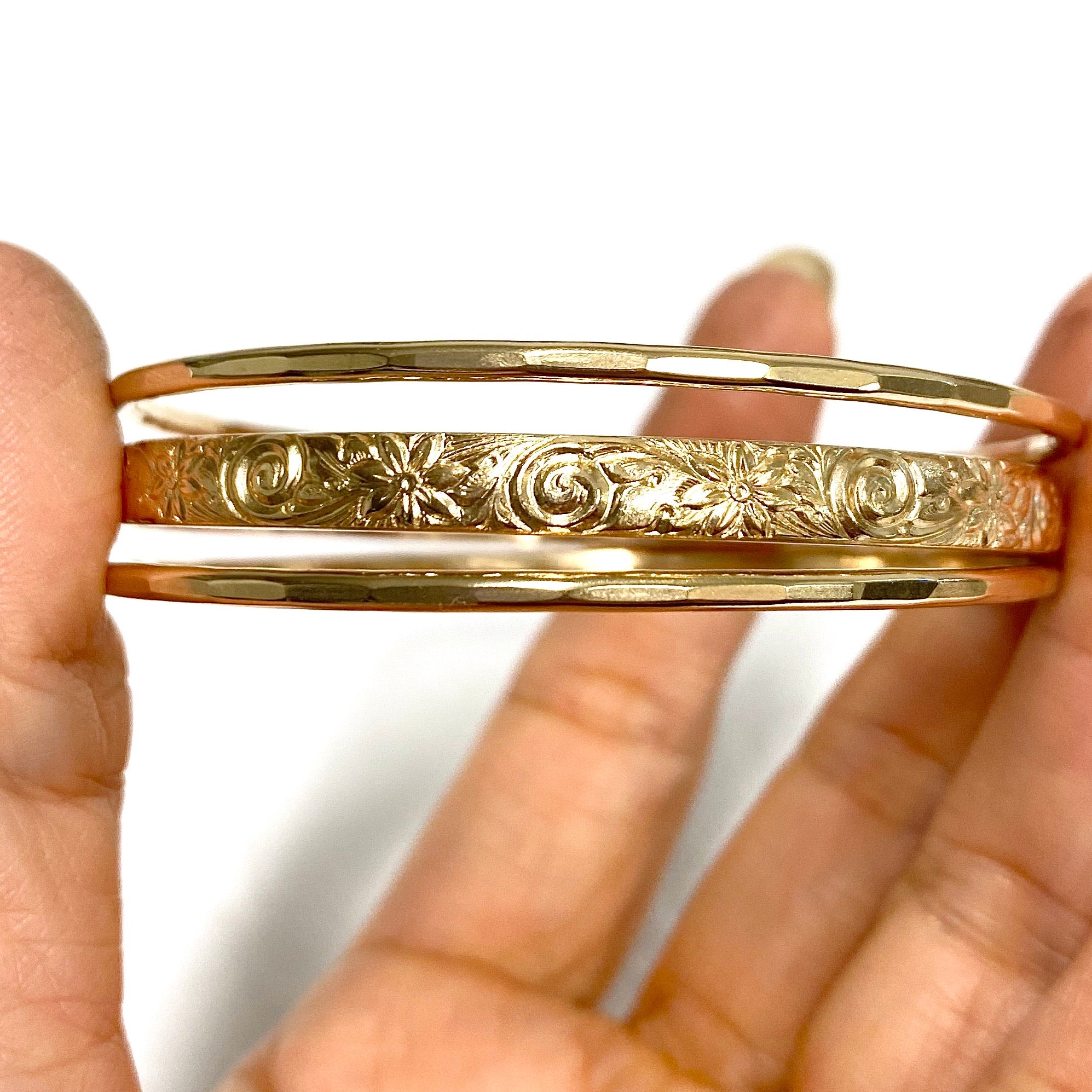 MOANI bangles set - 5mm heirloom (B509) - Mitchell's Manufacturing Jewel