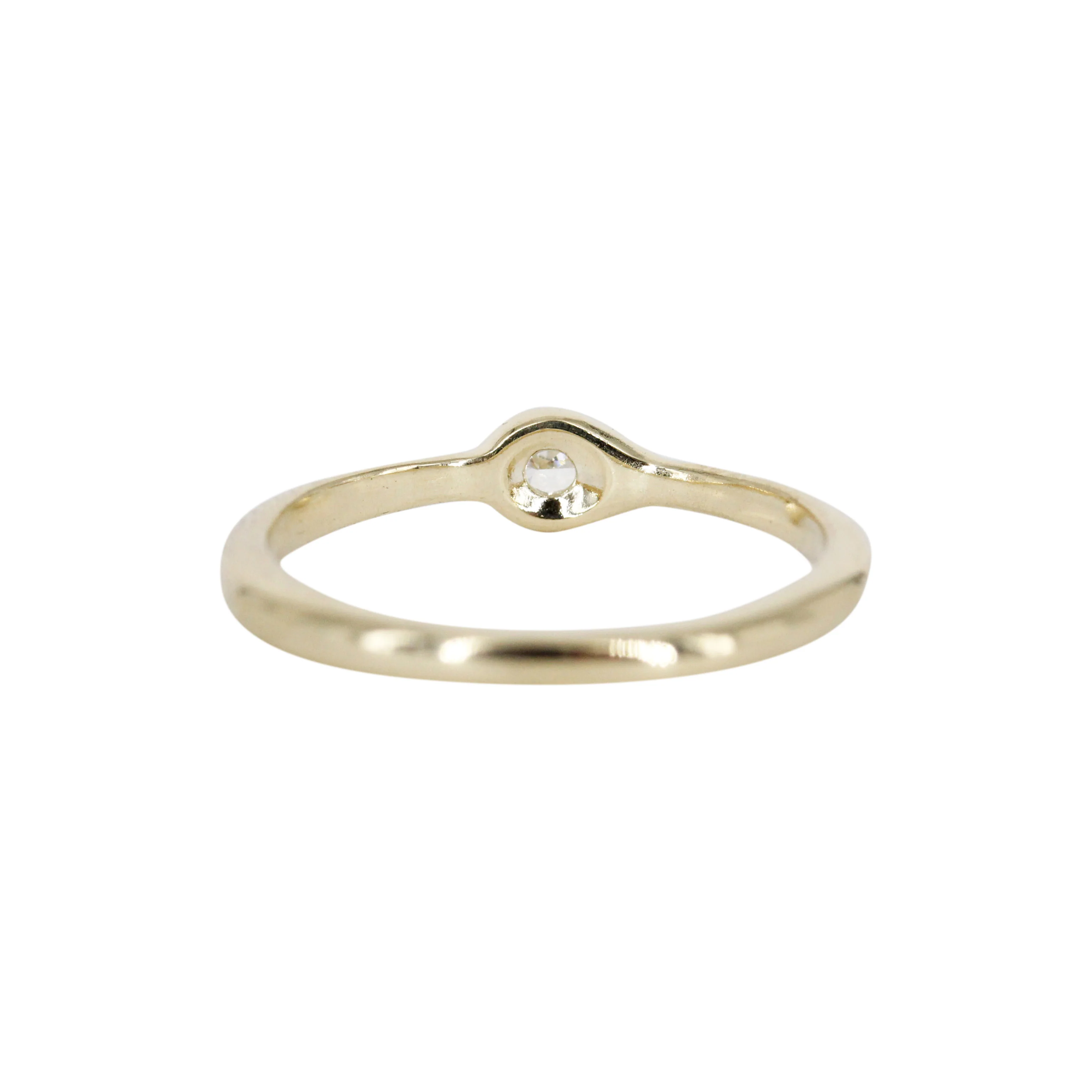 The Lyric Pear: A 14k Gold Hand-Carved Diamond Ring - Mitchell's Manufacturing Jewel