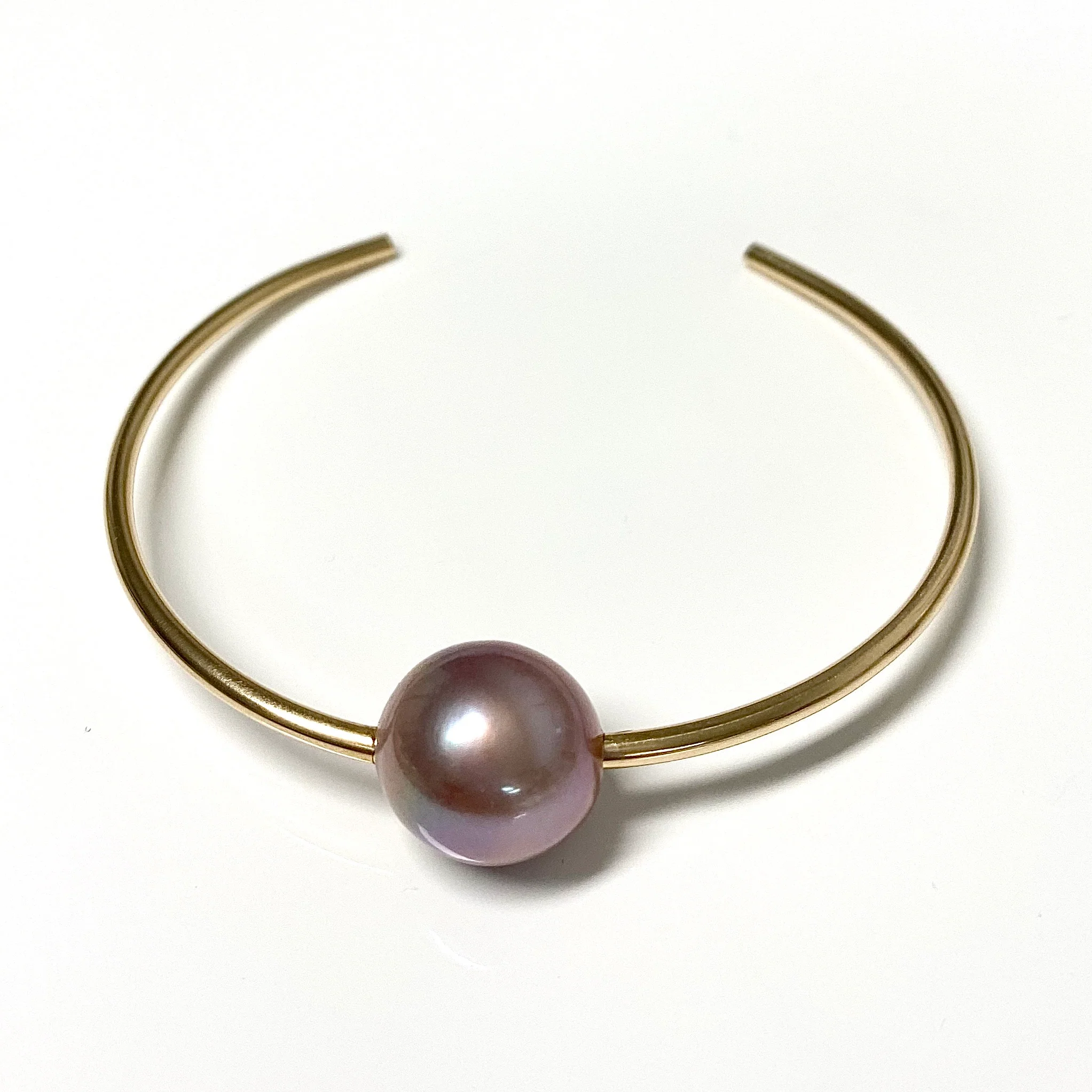 Cuff COCO - Pink Edison pearl (B445) - Mitchell's Manufacturing Jewel