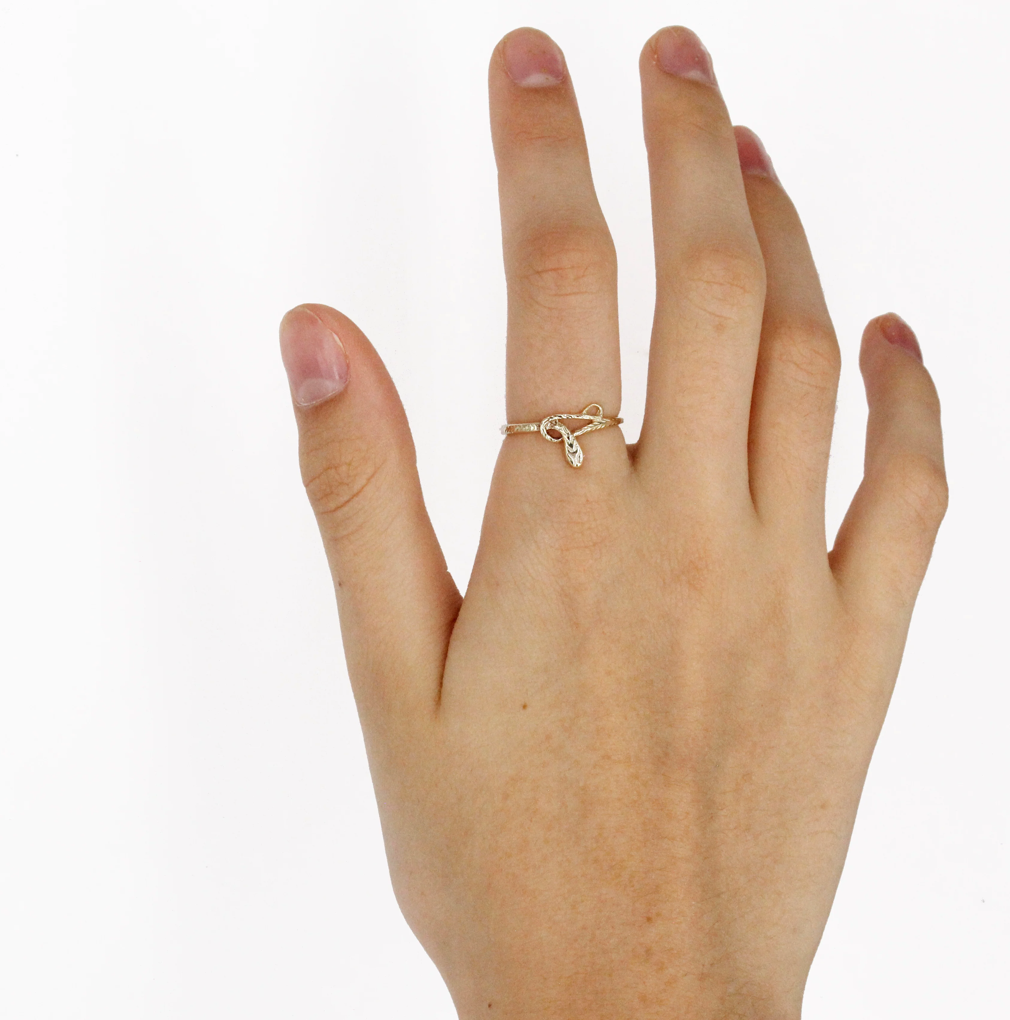 Diamond Serpent 14k Gold Ring - Mitchell's Manufacturing Jewel