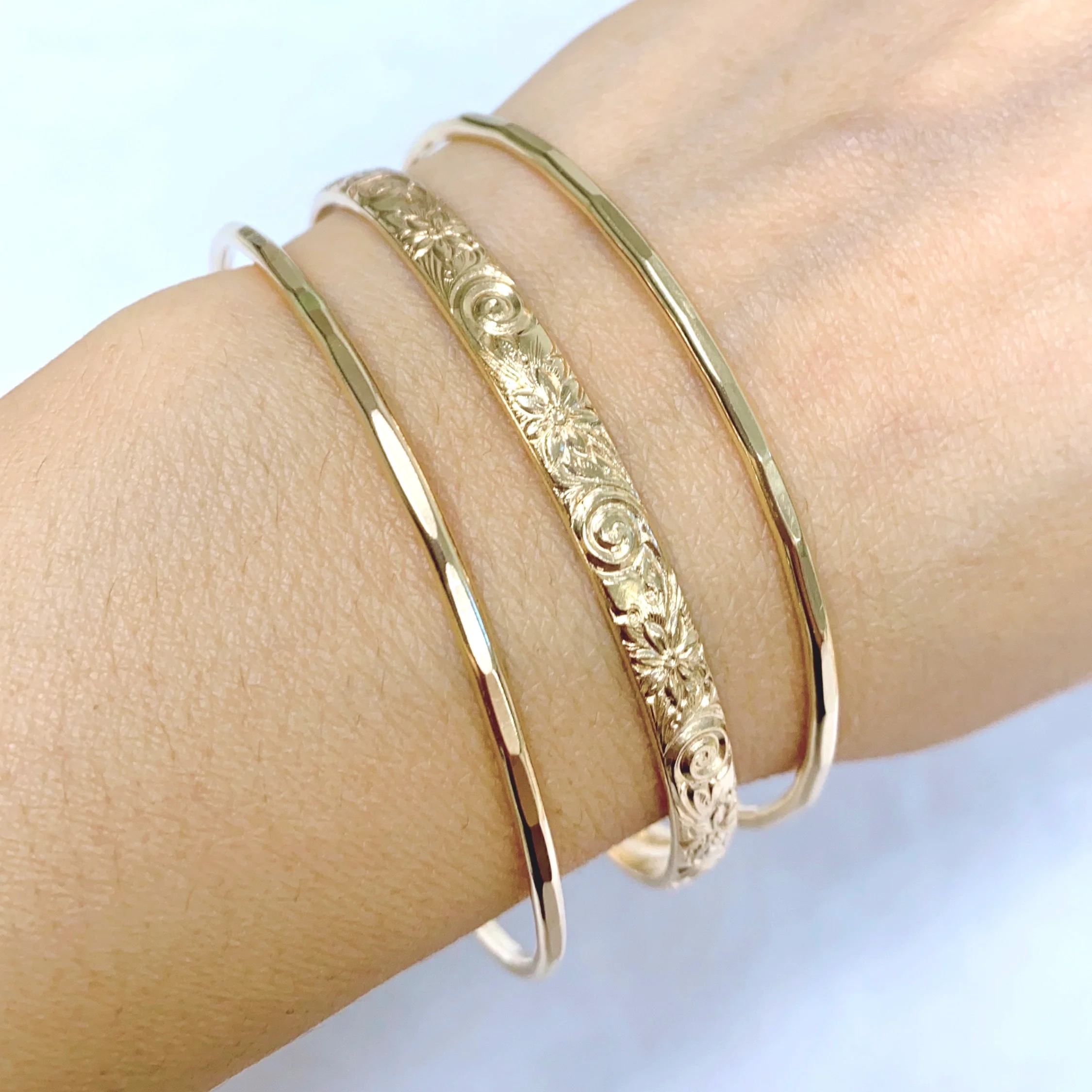 MOANI bangles set - 5mm heirloom (B509) - Mitchell's Manufacturing Jewel