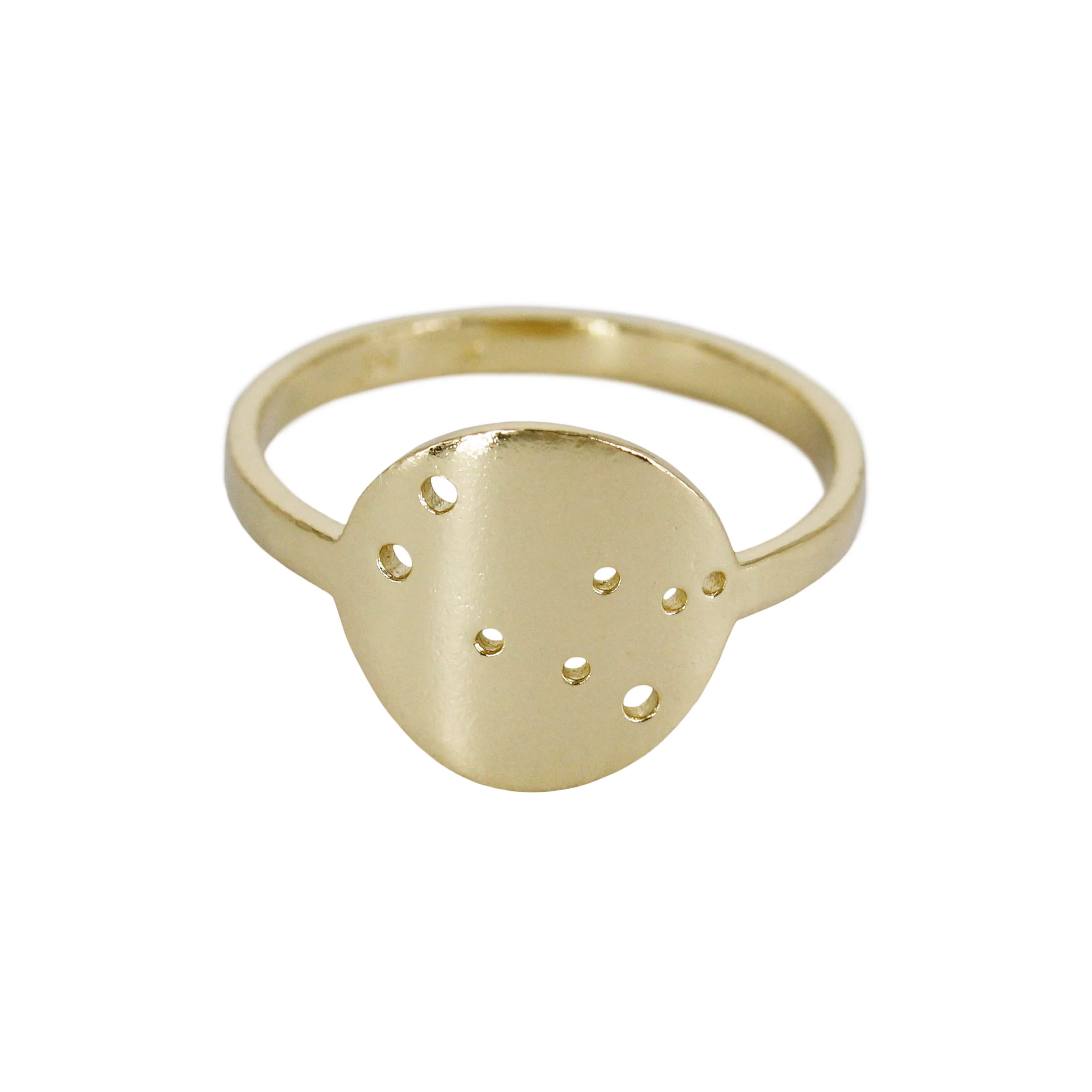 Written in the Stars: 14k Gold & Silver Zodiac Constellation Rings - Mitchell's Manufacturing Jewel