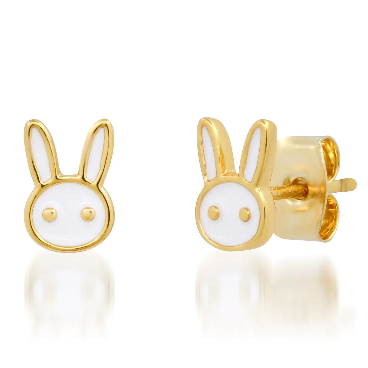Enamel Bunny Studs - Mitchell's Manufacturing Jewel