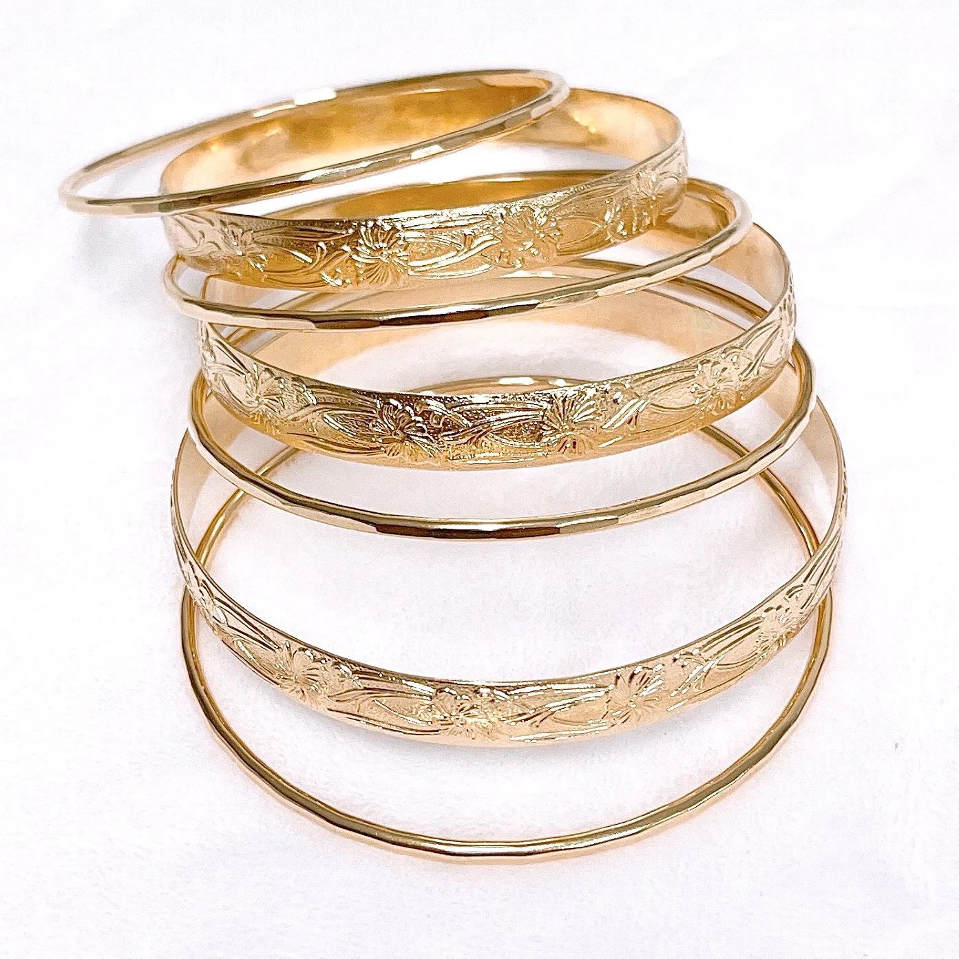 ATHENA bangles set - 8mm heirloom bangles (B550) - Mitchell's Manufacturing Jewel