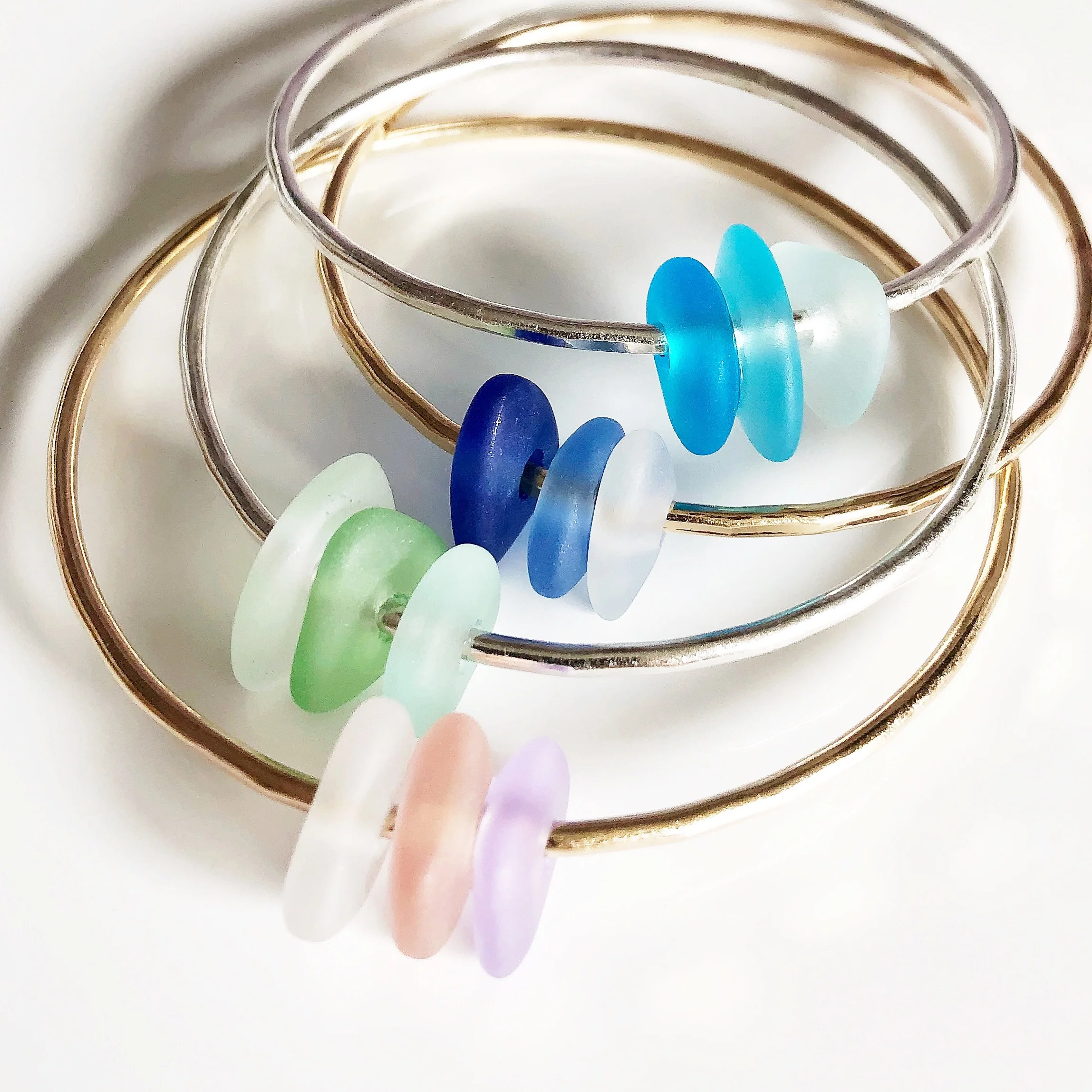 Bangle KAWAI - green ombré (B283) - Mitchell's Manufacturing Jewel