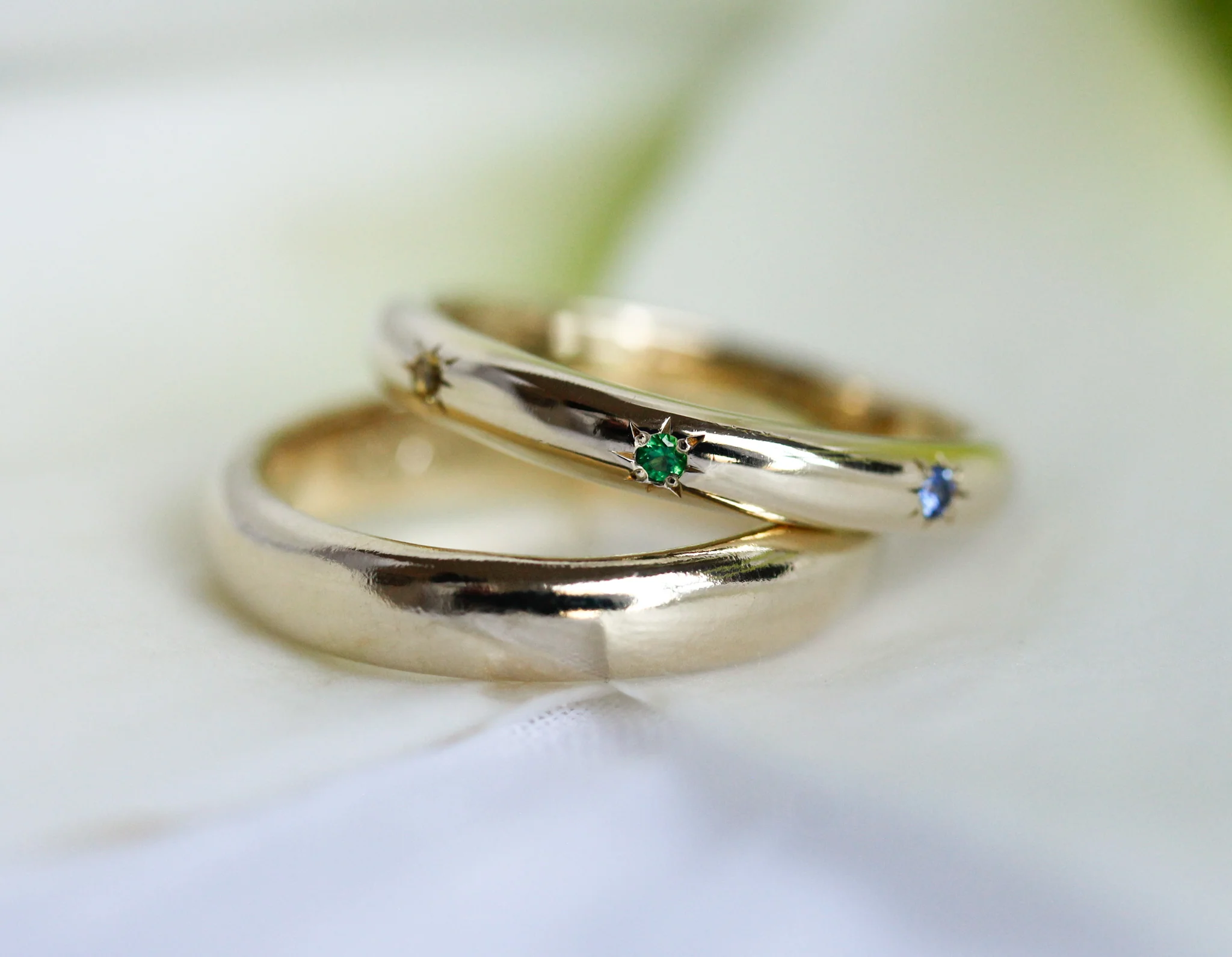 The Asteria Band: 14k Gold Multi-Gemstone Star-Set Talisman - Mitchell's Manufacturing Jewel