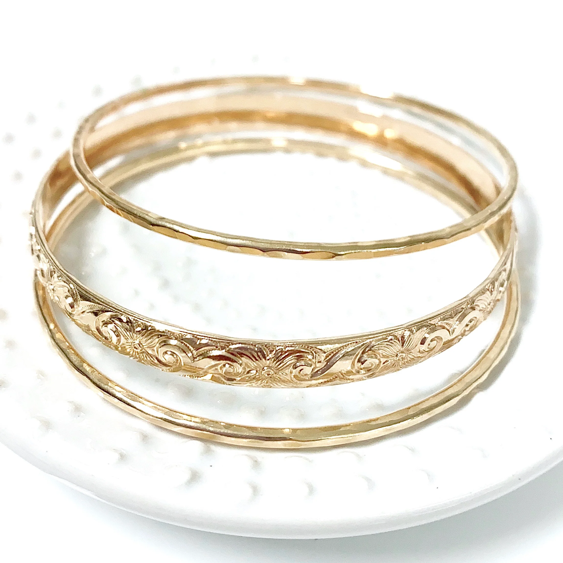 MOANI bangles set - 6mm heirloom bangle (B440) - Mitchell's Manufacturing Jewel
