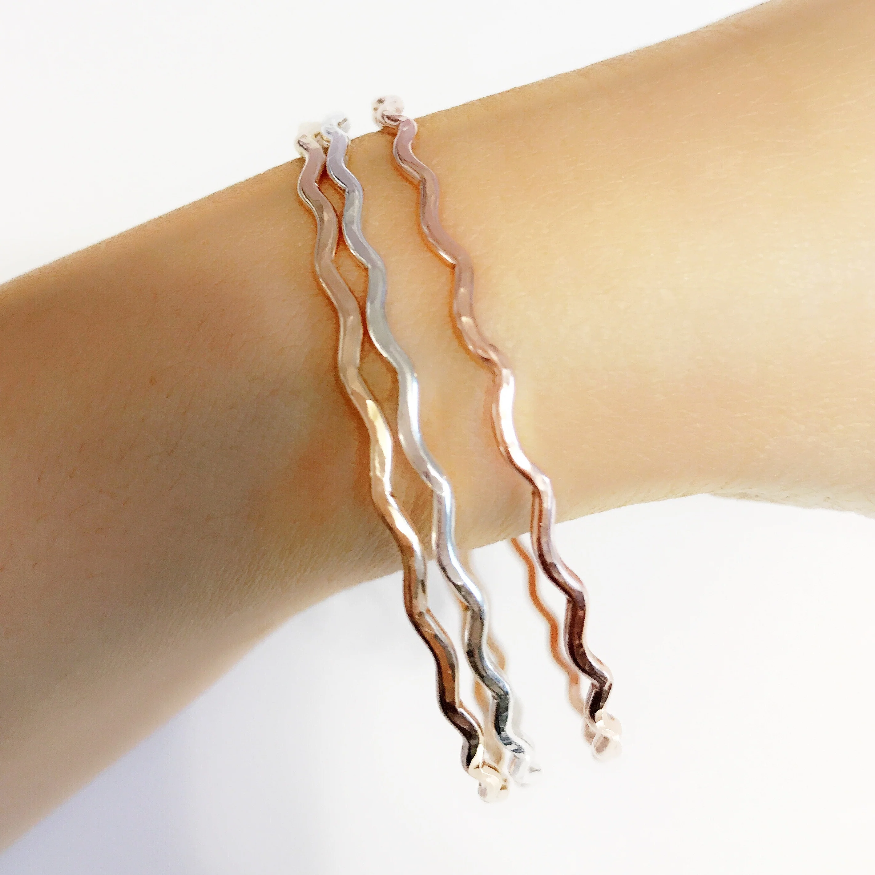 Bangles UNAHI - mix metals (B334) - Mitchell's Manufacturing Jewel