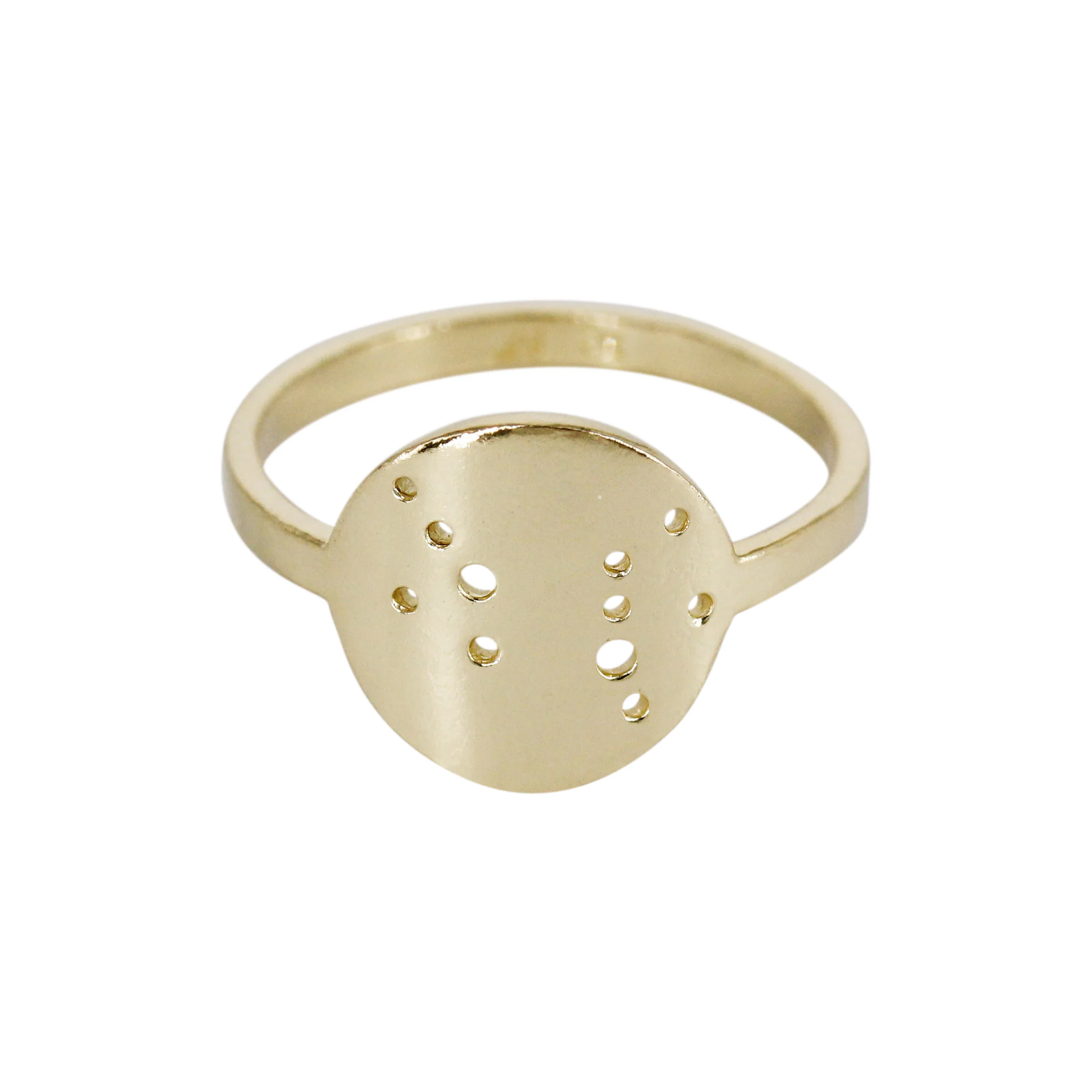 Written in the Stars: 14k Gold & Silver Zodiac Constellation Rings - Mitchell's Manufacturing Jewel
