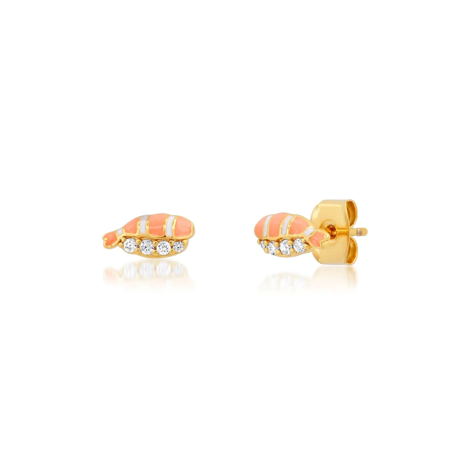 Enamel and CZ Sashimi Studs - Mitchell's Manufacturing Jewel