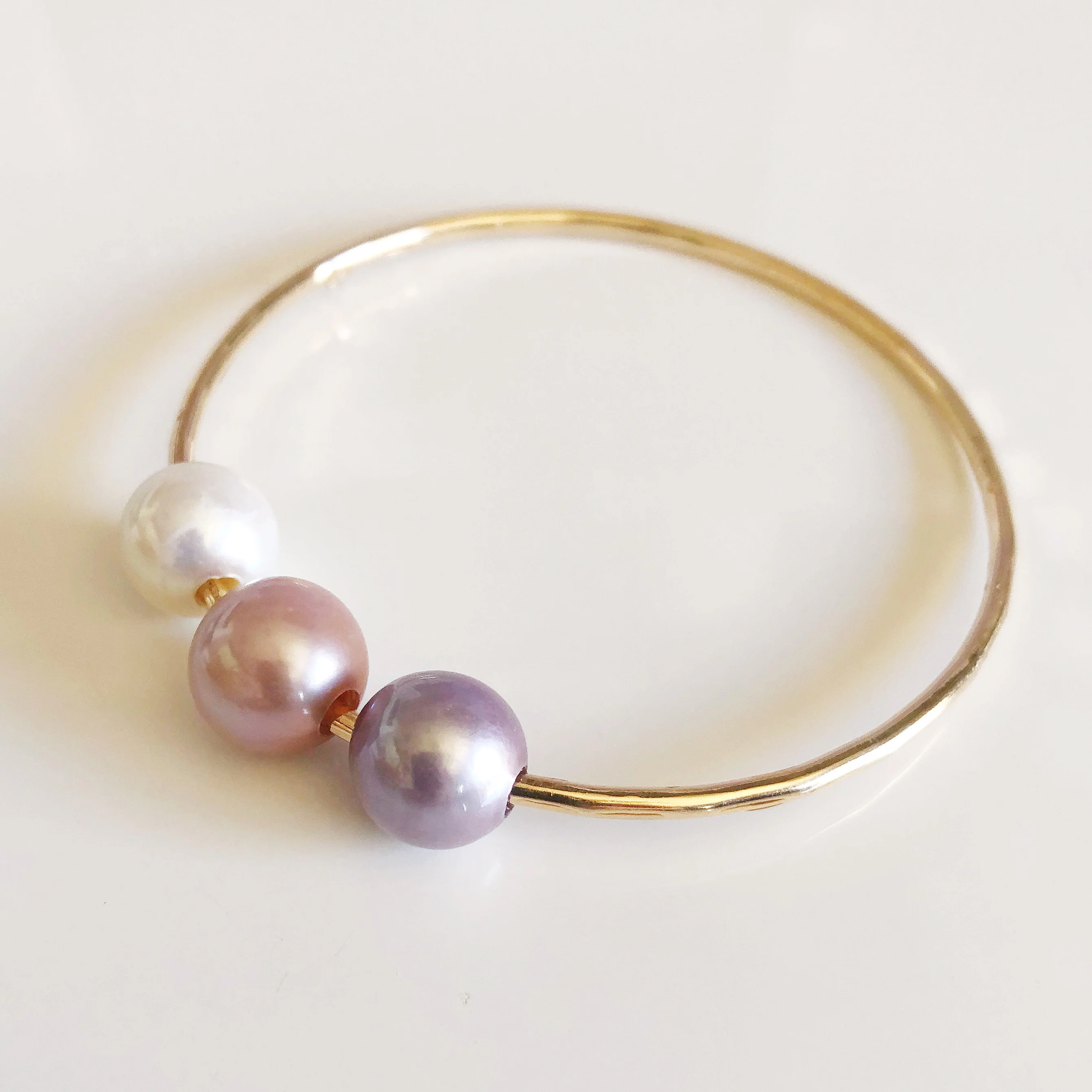 Bangle PAIGE - edison pearls (B387) - Mitchell's Manufacturing Jewel