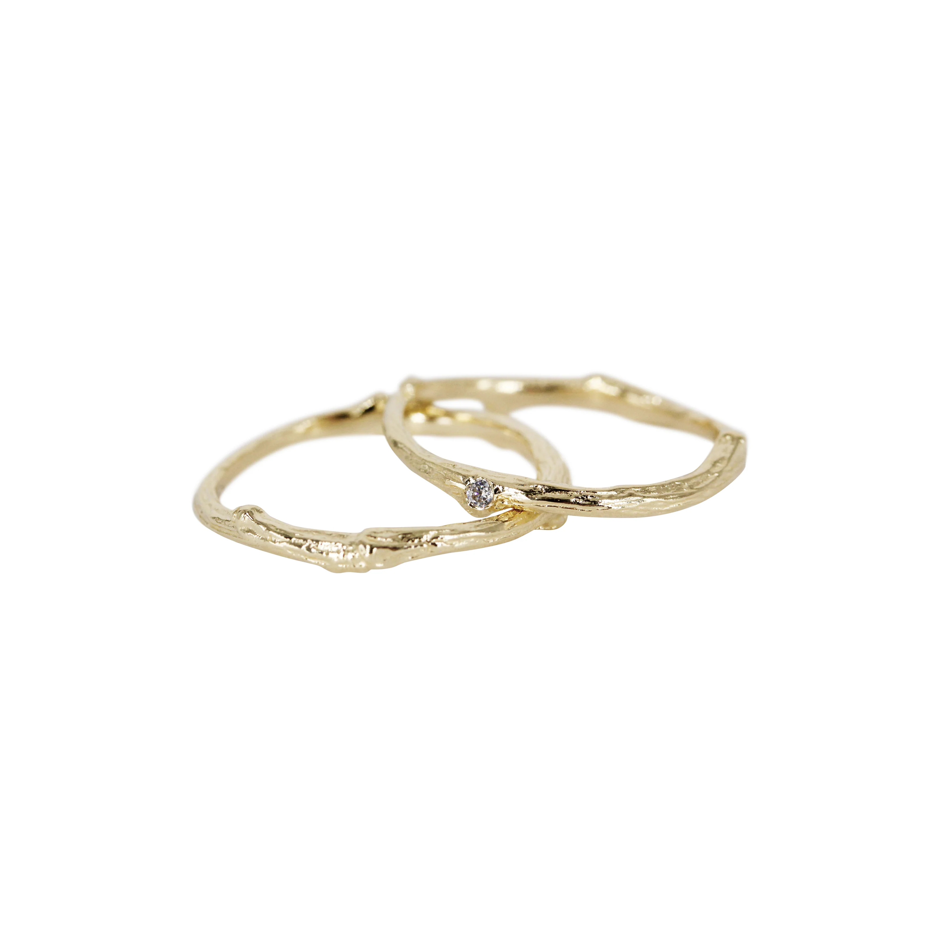 Ramita Twig Ring made using 925 or 14k Gold - Mitchell's Manufacturing Jewel